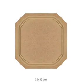 T692 Büyük Kare Tepsi Ahşap Boyanabilir Obje